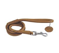 CHAPUIS SELLERIE Laisse Ronde en Cuir pour Chien Marron 8 mm 1,22 m