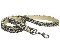 CHAPUIS SELLERIE Laisse/Sangle pour Chien en Velours Motif Léopard 20 mm x 1,20 m Taille M