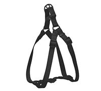 CHAPUIS SELLERIE SLA220 Harnais pour Chien Sangle Réglable Nylon Noir 15 mm, 35-50 cm, Taille S