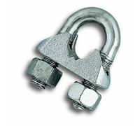Chapuis, Serre-câble étrier, Acier zingué semelle fonte, Pour câble Diam. 14 mm, Fixation De 2 Câbles, Permet De Serrer Des Câbles De Diamètres Importants, Blocage Efficace Du Câble, Sécurité Accrue