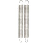 Chapuis, Set de 1 Pièce de Ressort de Tension avec Crochets, Ressort en Acier Galvanisé, Ressort à Double Crochet, Ressort de Traction Spirale, Ø fil 2 mm - Longueur 140 mm (Lot de 2)