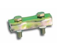 Chapuis VCP00 Lot de 2 Serre-câble plat 2 boulons acier zingue pour Câble D 2 mm