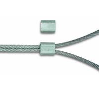 Chapuis VMAN50 Lot de 2 Manchons aluminium pour Câble Diamètre 5 mm