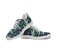 chaqlin Baskets basses légères pour femme et fille, vert cactus, 39 EU