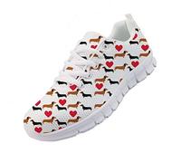 chaqlin Chien de Compagnie Teckel Chaussures de Sport Femme Running Léger Respirantes Course Sneakers Multisports Outdoor Casual Baskets Taille 39 EU