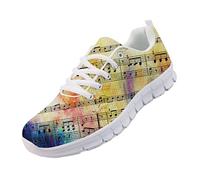 chaqlin Femmes Dames Formateurs Chaussures de Sport léger athlétique Running Baskets pour Adolescent Filles Mode Chaussures avec la Note de Musique Taille de Conception 36