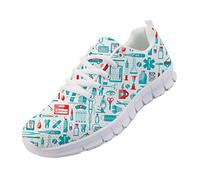 chaqlin Infirmière Baskets Mignonne pour Femmes Dames Casual Chaussures De Course Sport en Plein Air Gym Trainers Route Jogging Mocassins Cadeaux Taille 41