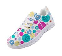 chaqlin Infirmière Casual Sneaker Softs Chaussures à Lacets pour Femmes Dames modèle Mignon Appartements Formateurs par Taille 38