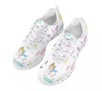 chaqlin infirmière Chaussures de Course Tout en Baskets de Marche décontractées pour Femmes Chaussures pour Adultes Fitness athlétique entraîneur de Plein air 39 EU