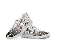 chaqlin Infirmière Sneakers Femmes Hommes Casual Marche Chaussures De Course Léger avec Kawai Mignon Ours Soctor Chaussures Fitness Gym Baskets Taille 40 EU