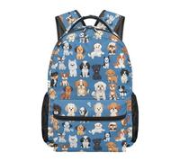 chaqlin Rusksacks Sac à dos mignon pour enfants de 8 à 12 ans 43,2 cm, Famille de chiens., L, Décontracté