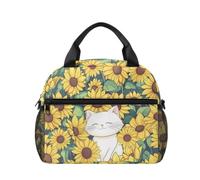 chaqlin Sac à déjeuner isotherme motif tournesol pour enfants et filles avec compartiment
