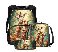 chaqlin Sac à dos de voyage 3D pour homme Imprimé animal, Thème girafe, One_Size, Moderne