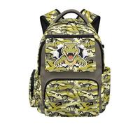 chaqlin Sac d'école pour enfants de 43,2 cm, sac à dos pour école primaire, sacs à dos pour enfants de 8 à 12 ans, Couple Axolotl, L, Preppy