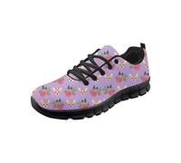 chaqlin Womens Chaussures Belle Chihuahua Motif Impression sur pour Dames en Plein air Running Sneakers Mens Casual Sport Gym Jogging Chaussures de Course avec Lacets Taille UK4 = Eu36