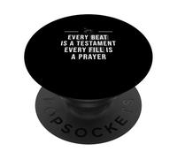 Chaque Battement est Un Testament, Chaque Remplissage est Un adorateur de prière PopSockets PopGrip Adhésif