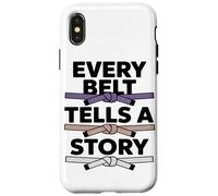 Chaque Ceinture Raconte Histoire Western Belt Karate Coque pour iPhone X/XS