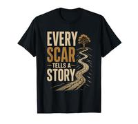 Chaque Cicatrice Raconte Une Histoire | Résilience T-Shirt Graphique avec Valeur