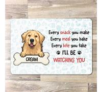 Chaque Collation Que Vous Préparez - Chien Personnalisé Drôle Tapis De Bain Facile À Nettoyer Paillasson De Bienvenue Anti-Poussière Paillasson D'Entree pour Intérieur Bain Terrasse 40X60Cm