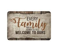 Chaque Famille A Une Histoire À Raconter. Bienvenue dans La Nôtre. Tapis De Douche Absorbant Tapis De Bain Anti-Salissures Paillasson Intérieur pour Cuisine Extérieur Salon 40X60Cm