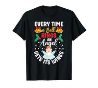 Chaque Fois qu'une Cloche Sonne, Un Ange reçoit Ses Ailes pour Noël T-Shirt Graphique avec Valeur