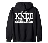 Chaque Genou fléchira - Philippiens 2:10 Citation Sweat à Capuche