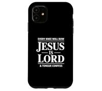 Chaque Genou s'incline Jésus est Le Seigneur Langue Confesser Christian Coque pour iPhone 11