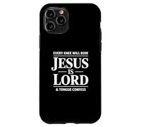 Chaque Genou s'incline Jésus est Le Seigneur Langue Confesser Christian Coque pour iPhone 11 Pro