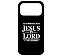 Chaque Genou s'incline Jésus est Le Seigneur Langue Confesser Christian Coque pour iPhone 17 Pro Max