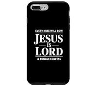 Chaque Genou s'incline Jésus est Le Seigneur Langue Confesser Christian Coque pour iPhone 7 Plus/8 Plus