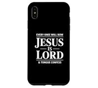 Chaque Genou s'incline Jésus est Le Seigneur Langue Confesser Christian Coque pour iPhone XS Max