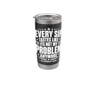 Chaque gorgée a le goût que ce n'est plus mon problème Gobelet isotherme en acier inoxydable double paroi