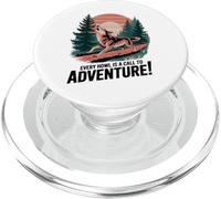 Chaque hurlement est un appel à l'aventure Wolf PopSockets PopGrip pour MagSafe