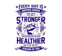 Chaque jour à la salle de sport est une nouvelle chance de devenir plus fort, de mieux manger, de vivre plus sainement et de devenir la meilleure version de vous-même. 36x51.7cm