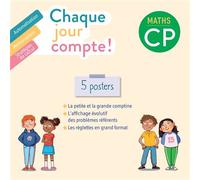 Pauline Negrel-Lion – Chaque jour compte : Maths CP – Ed. 2022 – 5 posters avec frise