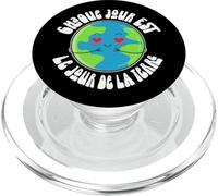 Chaque jour est le jour de la Terre J'aime ma planète PopSockets PopGrip pour MagSafe