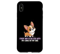 Chaque Jour est Meilleur avec Mon Amoureux Gallois Corgi Pembroke Coque pour iPhone XS Max