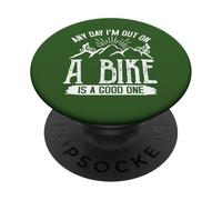 Chaque Jour, Je pars à L'Aventure à vélo PopSockets PopGrip Adhésif