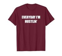 Chaque Jour Je suis à la Hustlin' T-Shirt, Homme, Marron, XXL