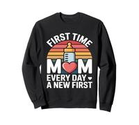 Chaque Jour, Maman pour la première Fois, Un Nouveau, Un Premier rétro Sweatshirt