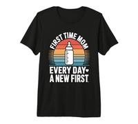 Chaque Jour, Maman pour la première Fois, Un Nouveau, Un Premier rétro T-Shirt Haut de Gamme