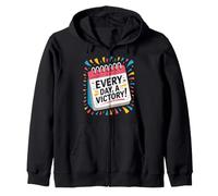 Chaque Jour Une Victoire! Design motivant Sweat à Capuche
