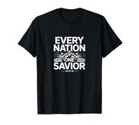 Chaque nation Un Sauveur Actes 10 Gospel Unity Message T-Shirt