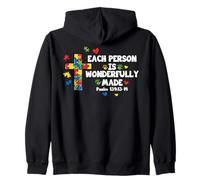 Chaque Personne est merveilleusement fabriquée pour la Sensibilisation à l'Autisme Sweat à Capuche