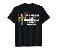 Chaque Personne est merveilleusement fabriquée pour la Sensibilisation à l'Autisme T-Shirt