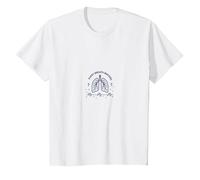 Chaque Respiration Compte : Sensibilisation à la santé pulmonaire T-Shirt, Enfant, Blanc, 12 Ans
