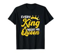 Chaque Roi a Besoin de sa Reine mariée et de Son marié T-Shirt Graphique avec Valeur
