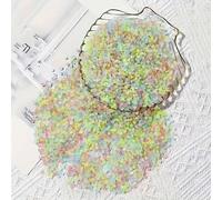 Chaque sac contient 6 000 perles, pesant 0,24 lb, avec un diamètre de 0,197 pouce, comprenant du sable phosphorescent de jardin, des décorations de mini monde, des pierres artificielles phosphorescent