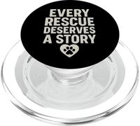 Chaque sauvetage mérite une histoire. Espoir vintage animal de compagnie. PopSockets PopGrip pour MagSafe
