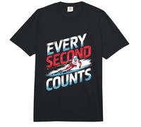 Chaque Seconde Compte Le Ski Alpin Comfort Colors Adult Heavyweight T-Shirt